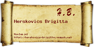 Herskovics Brigitta névjegykártya
